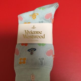 ヴィヴィアンウエストウッド(Vivienne Westwood)のvivienne westwood ☆婦人オーブ刺繍靴下 新品(ソックス)