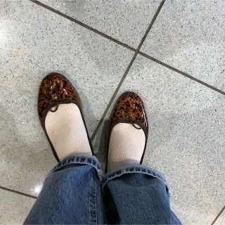 レペット(repetto)のレペット ヒョウ柄 豹柄 マーブル カミーユ パンプス(バレエシューズ)