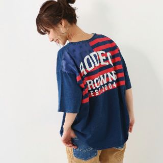 ロデオクラウンズワイドボウル(RODEO CROWNS WIDE BOWL)の今期新作✩RODEO CROWNS✩アソートオールアメリカンモチーフTシャツ(Tシャツ(半袖/袖なし))