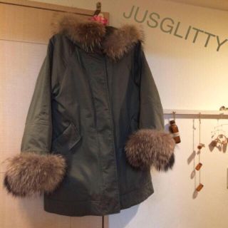 ジャスグリッティー(JUSGLITTY)のJUSGLITTYファー付きモッズコート(モッズコート)