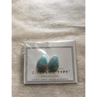 チャオパニックティピー(CIAOPANIC TYPY)のシェル風♡ドロップ型ピアス(ピアス)