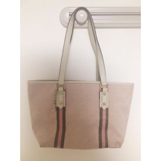 グッチ(Gucci)のGUCCI GGキャンバス ピンクトートバッグ(トートバッグ)