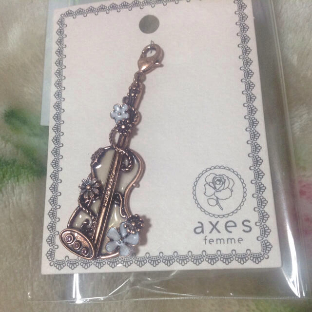 axes femme(アクシーズファム)のアクシーズファム ヴァイオリン チャーム レディースのファッション小物(キーホルダー)の商品写真