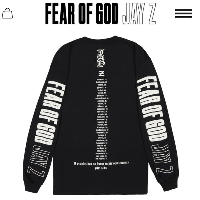 ご注文 L 込み fear of god x jay-z | badenbaden-net.com