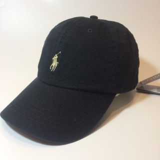 ポロラルフローレン(POLO RALPH LAUREN)のN49 新品 未使用 タグ付き ポロ ラルフローレン ポニー キャップ 黒(キャップ)