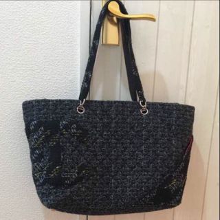 シャネル(CHANEL)のCHANEL ツイード カンボンライン トートバッグ(トートバッグ)