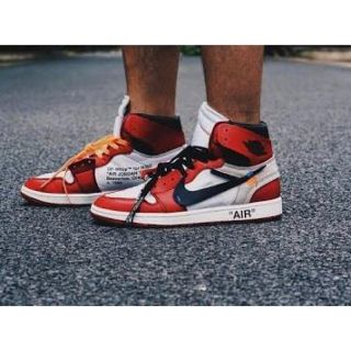 ナイキ(NIKE)のnike air jordan 1 offwhite ナイキ オフホワイト(スニーカー)