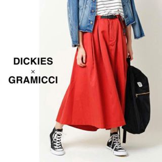 ビームスボーイ(BEAMS BOY)のDICKIES × GRAMICCI  別注ボリュームスカート ピンク(ロングスカート)