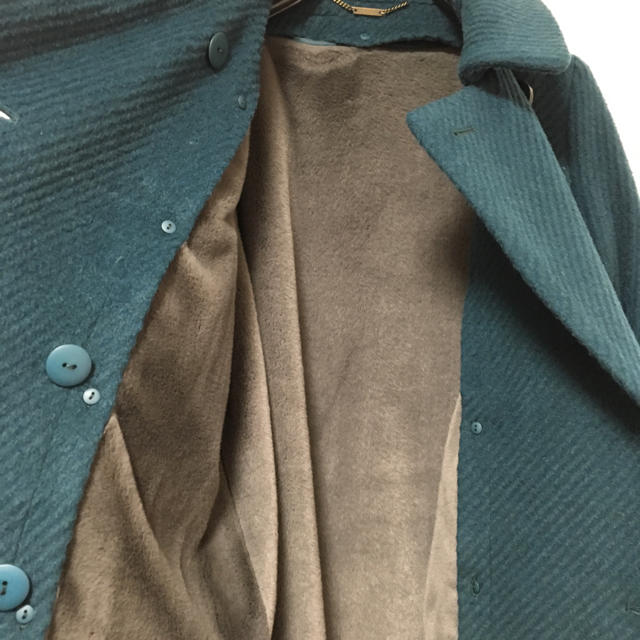 Lily Brown(リリーブラウン)の⭐️値下げ⭐️リリーブラウン ロングコート 緑 レディースのジャケット/アウター(ロングコート)の商品写真