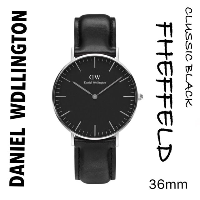 Daniel Wellington(ダニエルウェリントン)の【ダニエルウェリントン】腕時計 シェフィールド ブラック 36mm メンズの時計(腕時計(アナログ))の商品写真