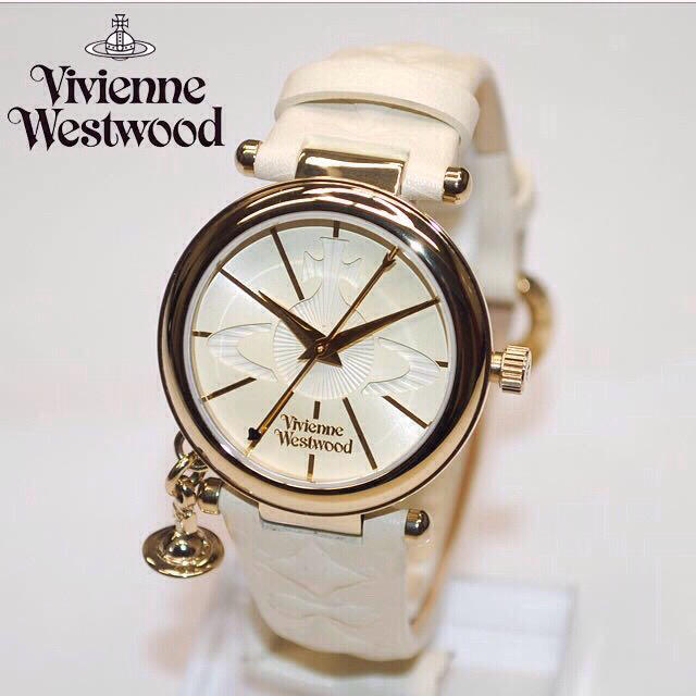 Vivienne Westwood(ヴィヴィアンウエストウッド)の美品 ビビアン 白 腕時計 レディース レディースのファッション小物(腕時計)の商品写真