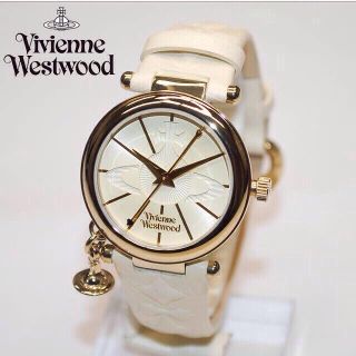 ヴィヴィアンウエストウッド(Vivienne Westwood)の美品 ビビアン 白 腕時計 レディース(腕時計)