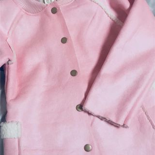 訳あり 新品 送料無料 裏ボア ロングコート 子供服 キッズ 130(コート)