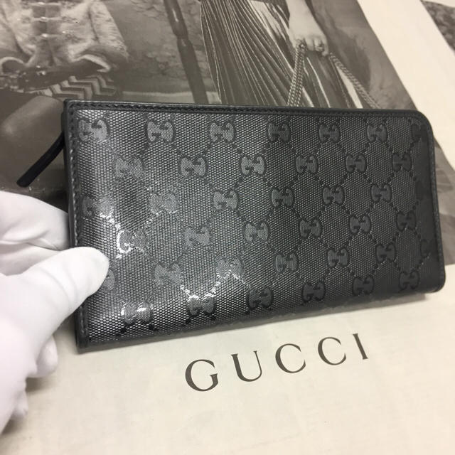 Gucci - 美品❗️【GUCCI グッチ】インプリメ☆L字ファスナー 長財布