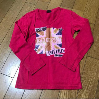 ラッドカスタム(RAD CUSTOM)の【超美品】RADCUSTOM  ピンク ロンT 120(Tシャツ/カットソー)