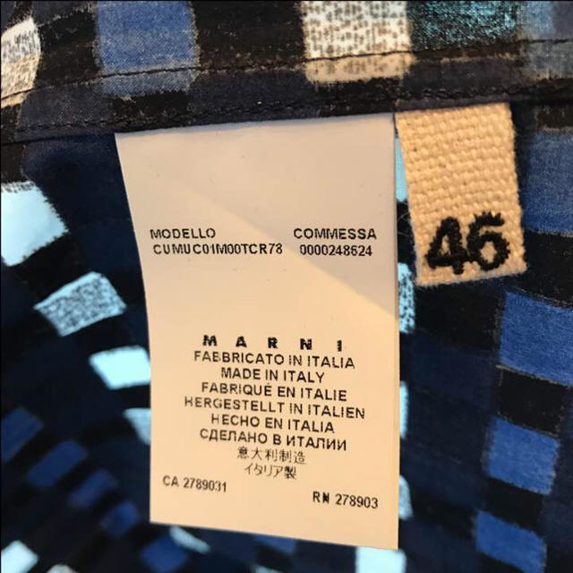 Marni(マルニ)の期間限定SALE MARNI 16ss シャツ 46 美品 送料込み メンズのトップス(シャツ)の商品写真
