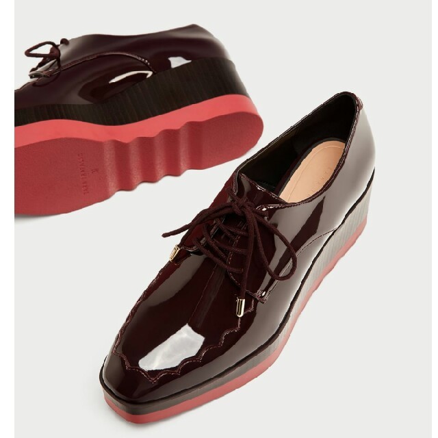 ZARA(ザラ)の新品 ZARA 今期 ブルーチャー レディースの靴/シューズ(ローファー/革靴)の商品写真