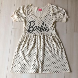 バービー(Barbie)のBarbie☆半袖ニットワンピース(ミニワンピース)