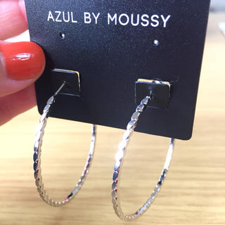 アズールバイマウジー(AZUL by moussy)の新品未使用✨AZUL BY MOUSSY  シルバー フープピアス(ピアス)