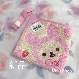 サンエックス(サンエックス)のʚ꒰⑅新品🍓コリラックマ( ິ•ᆺ⃘• )ິ苺春タオル⑅꒱ɞ(ハンカチ)