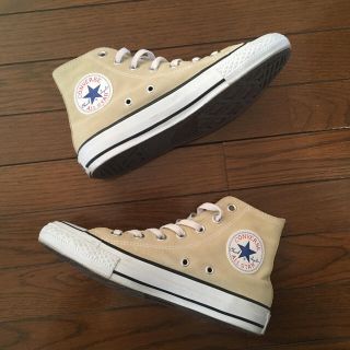 コンバース(CONVERSE)のALLSTAR HI 23.5 ベージュスウェード(スニーカー)