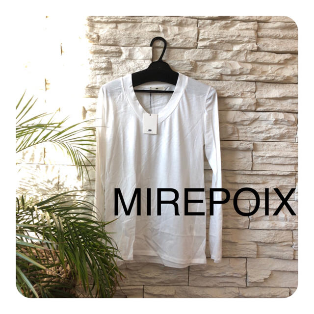 SCOT CLUB(スコットクラブ)の新品MIREPOIX♡日本製 シンプルこなれVネックロングTシャツ レディースのトップス(カットソー(長袖/七分))の商品写真