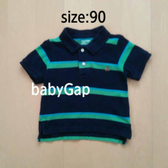 GAP(ギャップ)のbabyGap☆ポロシャツ紺90 キッズ/ベビー/マタニティのキッズ服男の子用(90cm~)(その他)の商品写真