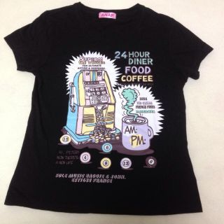 アナップ(ANAP)の黒♡半袖Tシャツ(Tシャツ(半袖/袖なし))