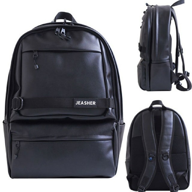 韓国ブランド[JEASHER]ジェイアセル リュック  黒 メンズのバッグ(バッグパック/リュック)の商品写真