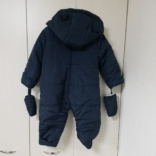 えり様専用♡美品！くま耳ジャンプスーツ　90～95㎝ キッズ/ベビー/マタニティのキッズ服男の子用(90cm~)(コート)の商品写真