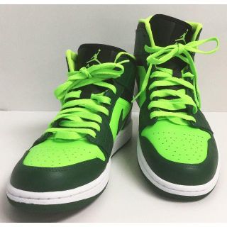 ナイキ(NIKE)の極上品☆NIKE スニーカー AIR JORDAN グリーン(スニーカー)