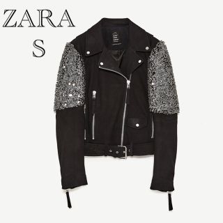 ザラ(ZARA)のzara  ザラ ライダース ジャケット 子羊皮(ライダースジャケット)