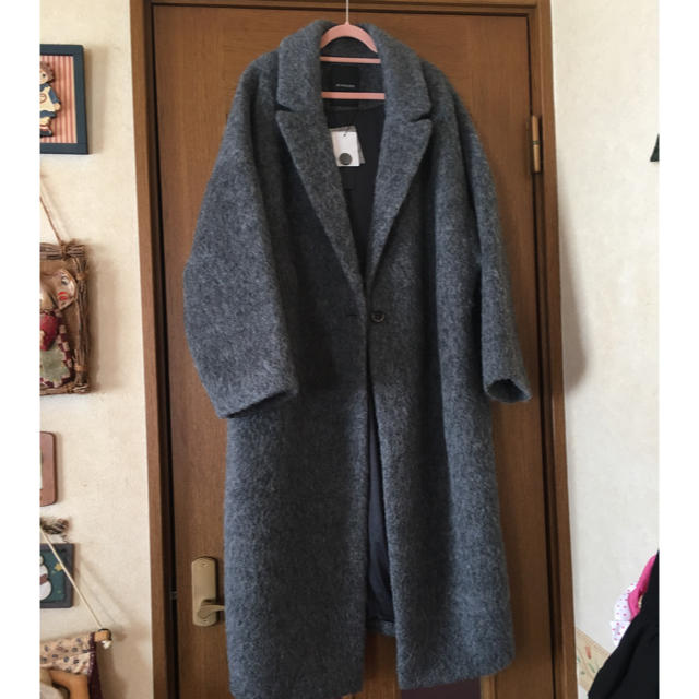 【新品】ジーナシス ・シャギーロングチェスターコート 2