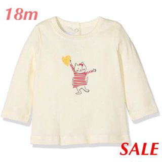 プチバトー(PETIT BATEAU)の☆SALE☆ 新品 プチバトー♡ 裏起毛プリントカットソー ねこ 18m 81(シャツ/カットソー)