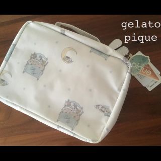 ジェラートピケ(gelato pique)の新品 ジェラピケ おむつポーチ♡ アニマルスリープ(ベビーおむつバッグ)