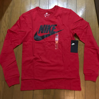 ナイキ(NIKE)の早い者勝ちレア 新品 NIKE ナイキ ロングTシャツ Sサイズ 赤 レッド 黒(Tシャツ/カットソー(七分/長袖))