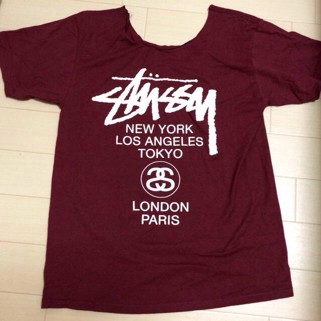 STUSSY(ステューシー)のstussy TシャツMサイズ レディースのトップス(Tシャツ(半袖/袖なし))の商品写真