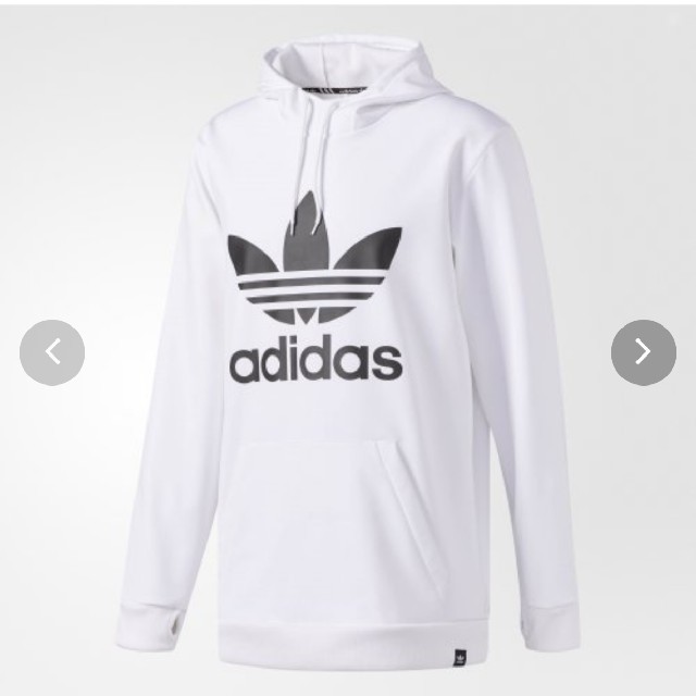 adidas(アディダス)のアディダス白パーカー メンズのトップス(パーカー)の商品写真