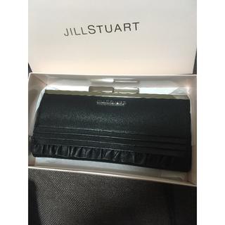 ジルスチュアート(JILLSTUART)のジルスチュアート 新品未使用 フリル 長財布 黒(財布)