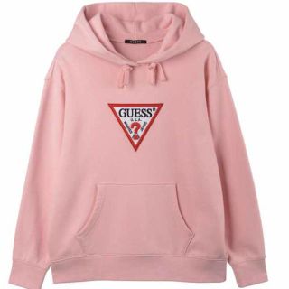 ゲス(GUESS)のguess パーカー ピンク(パーカー)