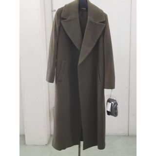 セオリー(theory)の♡新品♡Loungedressカシミヤ混コート♡Fサイズ♡カーキ♡週末限定価格！(ロングコート)