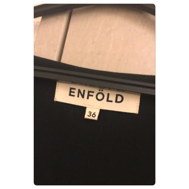 ENFOLD(エンフォルド)のENFOLD ダブルクロス UネックOP ワンピース 36 レディースのワンピース(その他)の商品写真