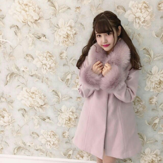 evelyn - evelyn エブリン ノーカラーコート ラベンダー 今季の通販 by