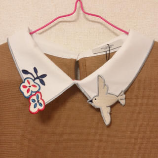 プードゥドゥ(POU DOU DOU)のプードゥドゥ カットワーク 刺繍襟プルオーバー(カットソー(長袖/七分))