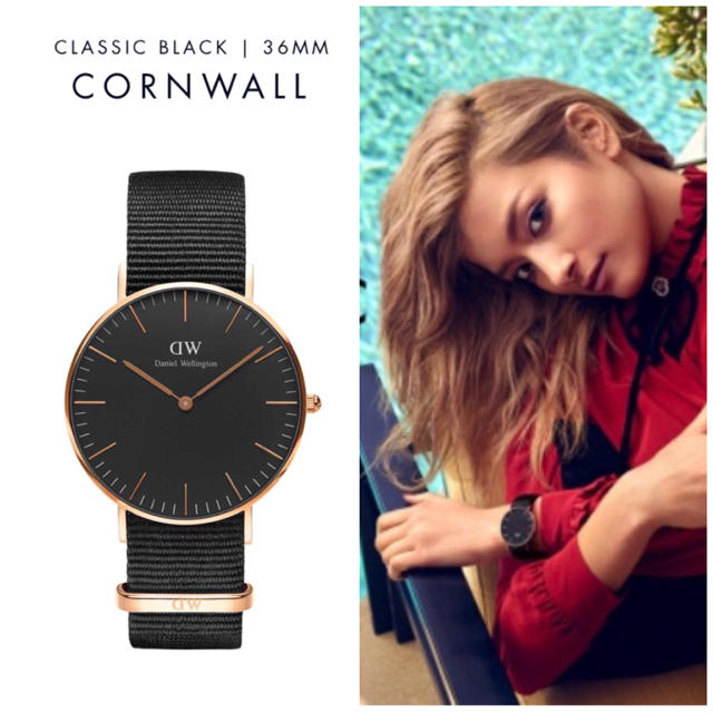 Daniel Wellington(ダニエルウェリントン)のローラさん愛用モデル【ダニエルウェリントン】コーンウォール 36mm メンズの時計(腕時計(アナログ))の商品写真