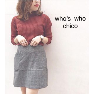 フーズフーチコ(who's who Chico)の新品❁﻿フーズフーチコ ラメワイドリブニット(ニット/セーター)