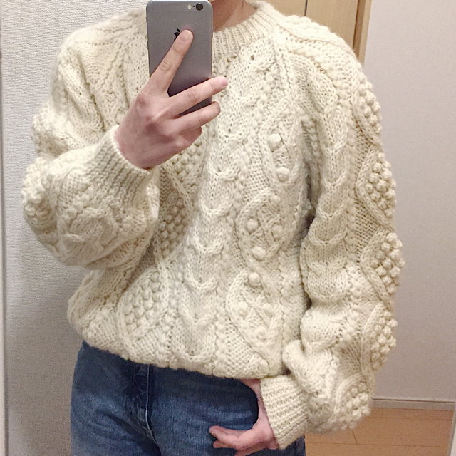 フィッシャーマンニット ポンポンニット 古着 vintageの通販 by K's