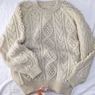 フィッシャーマンニット ポンポンニット 古着 vintageの通販 by K's