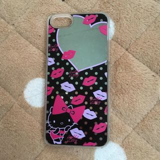 サンリオ(サンリオ)のKitty キティ iPhone5 ハードケース ミラー付き ブラック (iPhoneケース)