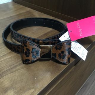 ピンキーガールズ(PinkyGirls)の新品！ヒョウ柄ベルト(ベルト)